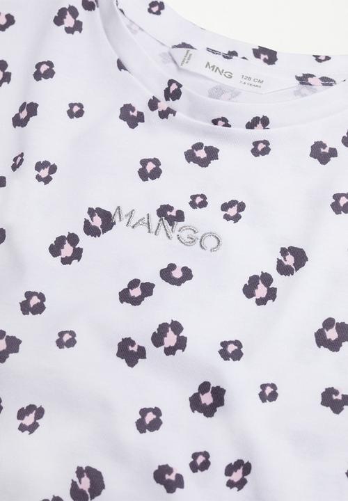 MANGO - T-shirt mangofis-h - lilac