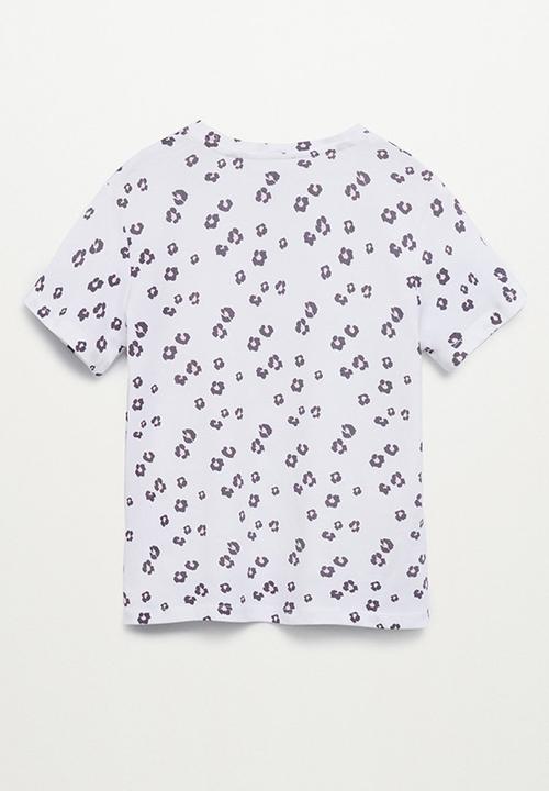 MANGO - T-shirt mangofis-h - lilac