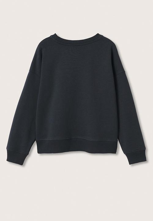 MANGO - Sweatshirt mangolog - navy