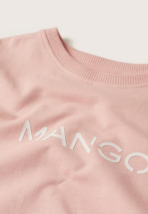 MANGO - Sweatshirt mangolog - pink