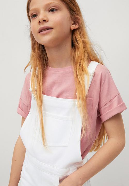 MANGO - Dungarees alba - white 