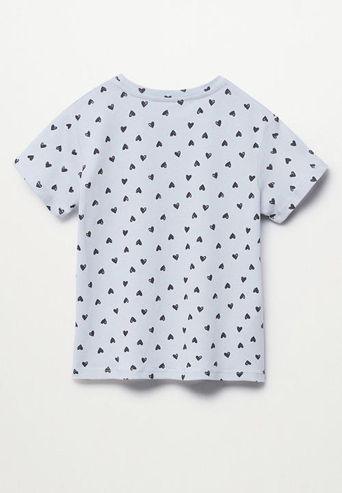 MANGO - T-shirt mangofis-h - blue