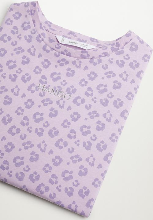 MANGO - T-shirt mangofis-h - purple