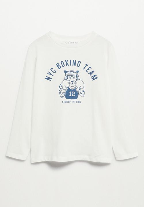 MANGO - T-shirt team - white 