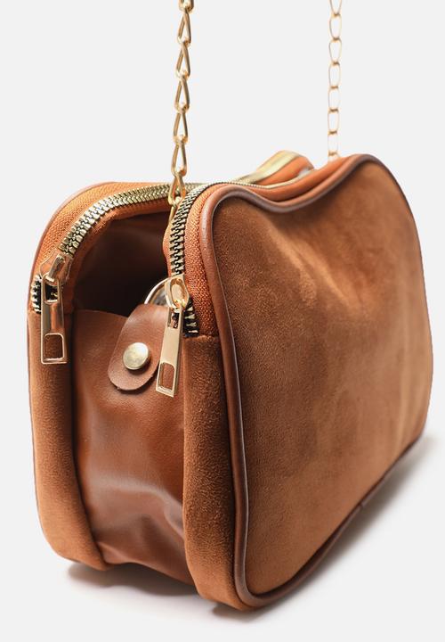 Trendyol - Soft feel pu crossbody bag - tobacco