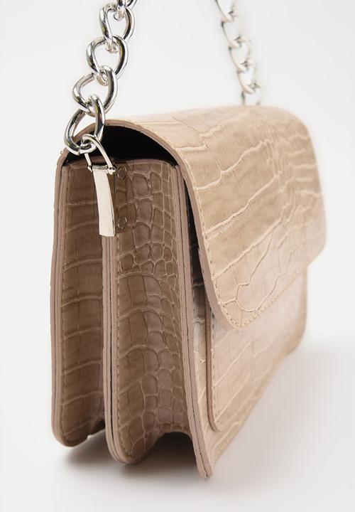 Trendyol - Chain detail crossbody bag - beige