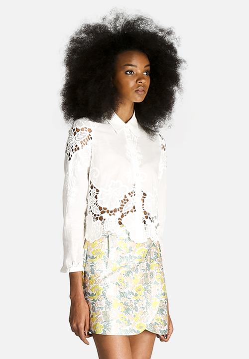 Dahlia - Lila Embroidered Blouse