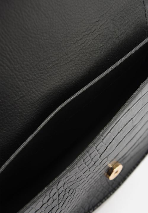 Trendyol - Faux croc bag - black