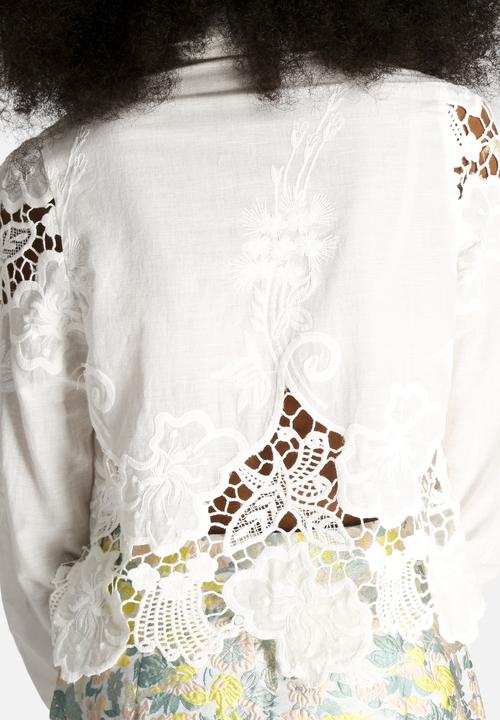 Dahlia - Lila Embroidered Blouse