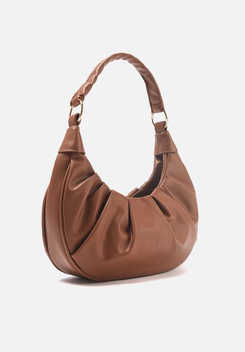 Trendyol - Ruched underarm bag - tobacco