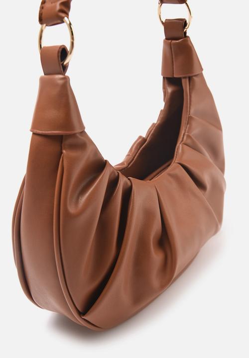 Trendyol - Ruched underarm bag - tobacco