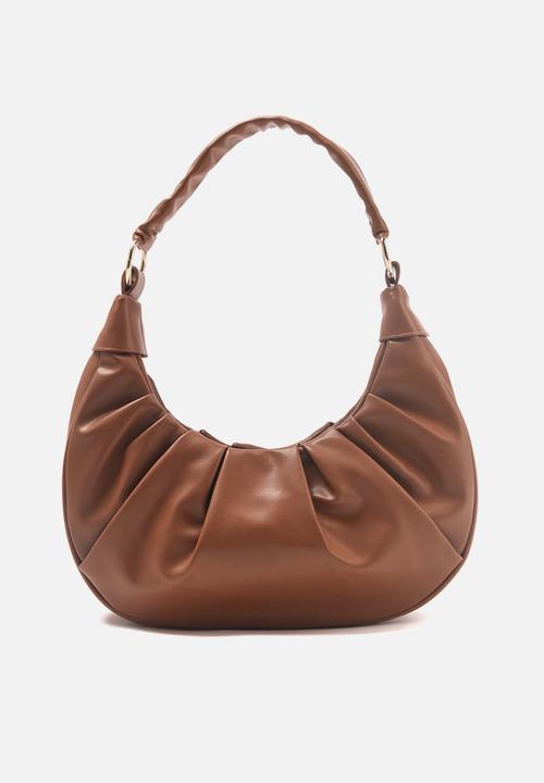 Trendyol - Ruched underarm bag - tobacco