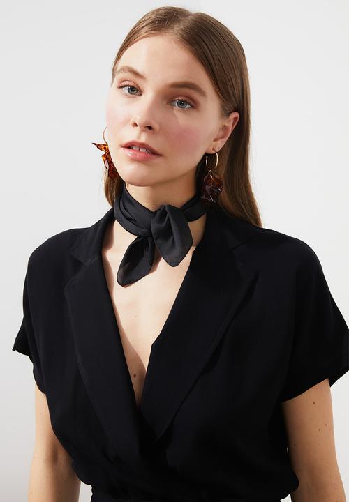 Trendyol - 2 pack neckerchief - black/white