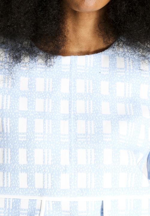 Dahlia - Textured Check Top