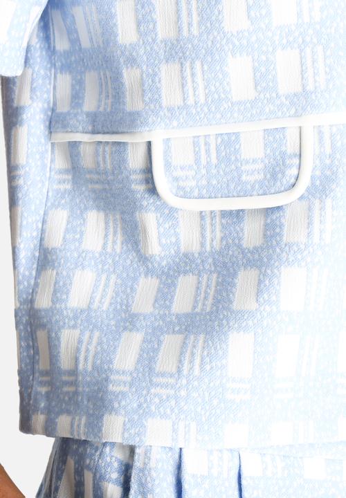 Dahlia - Textured Check Top