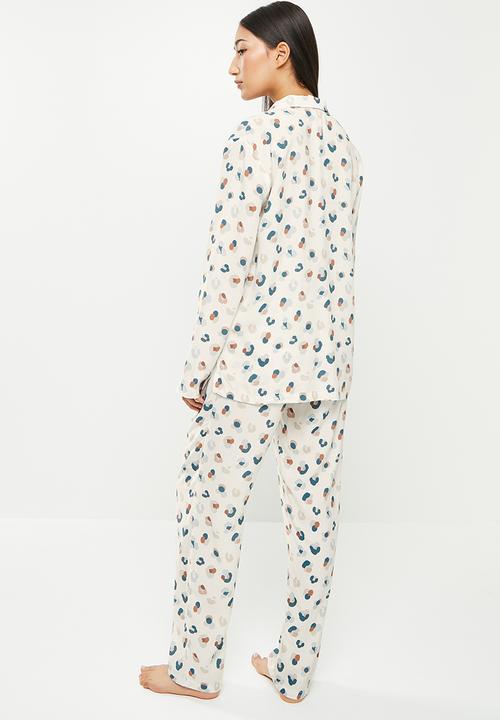 Superbalist - Sleep shirt & pants set - soft leopard