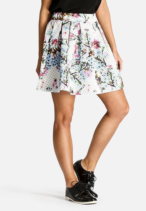 Dahlia - Spot and Flower Skirt