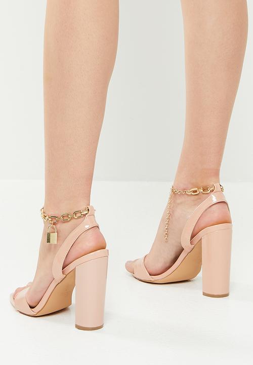 Miss Black - Nobel1 block heel - nude