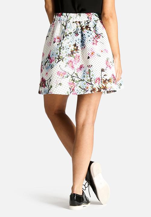 Dahlia - Spot and Flower Skirt