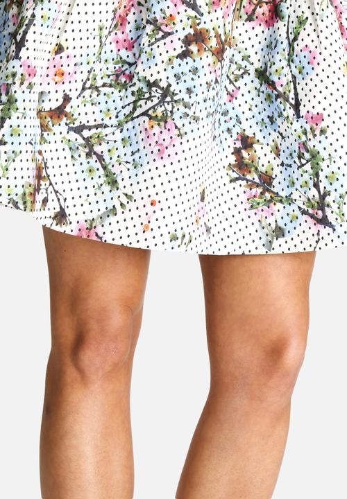 Dahlia - Spot and Flower Skirt