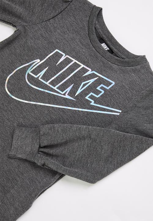 Nike - Nkg sportswear fleece legging set - grey & purple