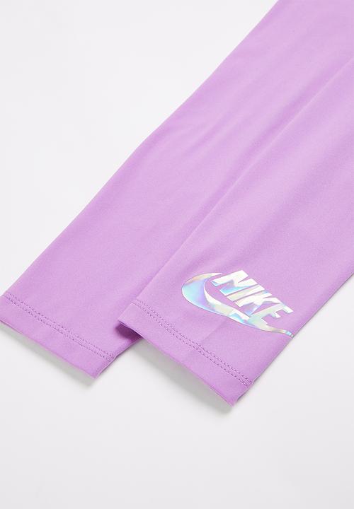 Nike - Nkg sportswear fleece legging set - grey & purple