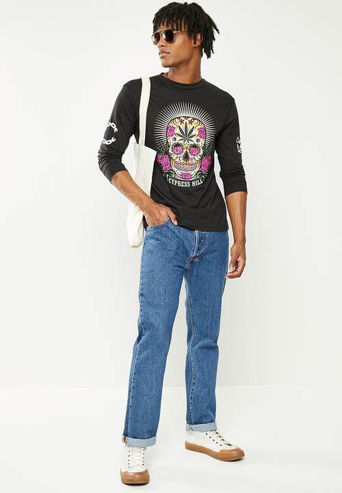 Crooks & Castle - Cypress hill long sleeve tee - black