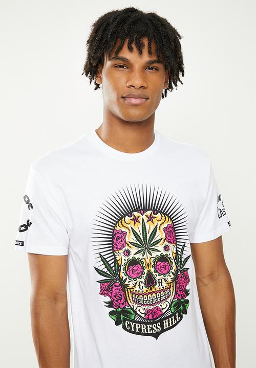 Crooks & Castle - Cypress hill skull tee - white
