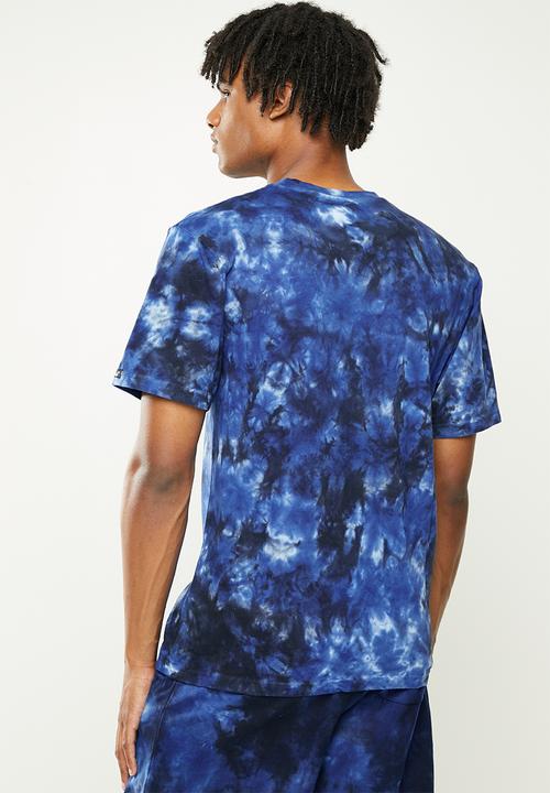 Crooks & Castle - Death row/crooks angels tie dye tee - mid-blue