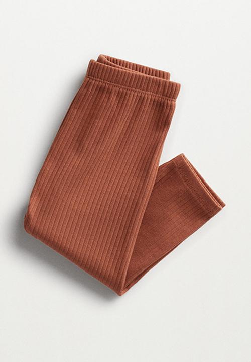 MANGO - Leggings carleta - burnt orange