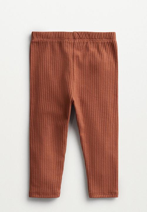 MANGO - Leggings carleta - burnt orange
