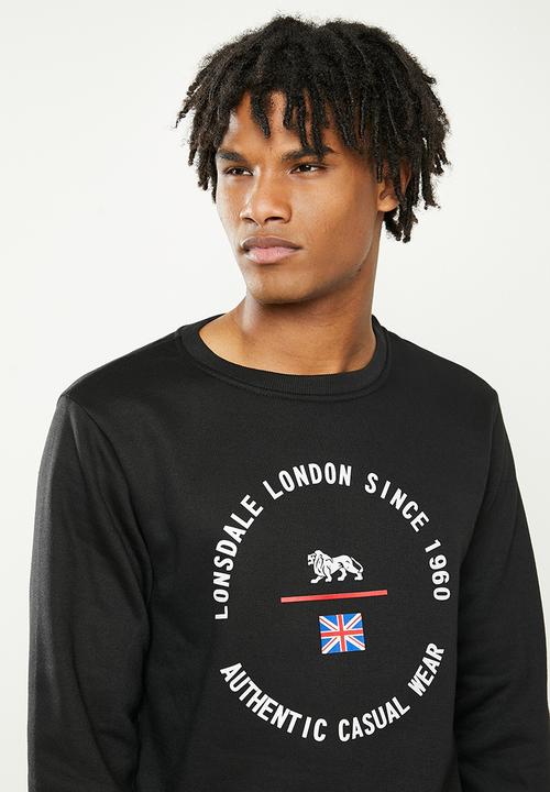 Lonsdale - Fleece sweater - black