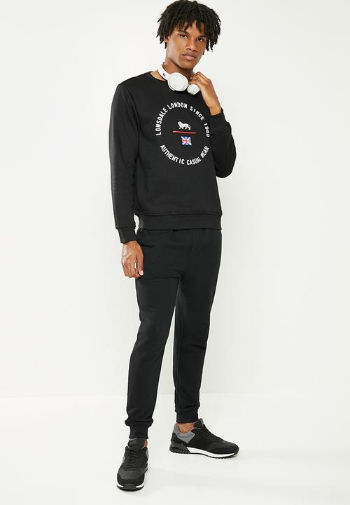 Lonsdale - Fleece sweater - black