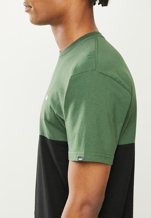 Vans - Colorblock tee - green & black