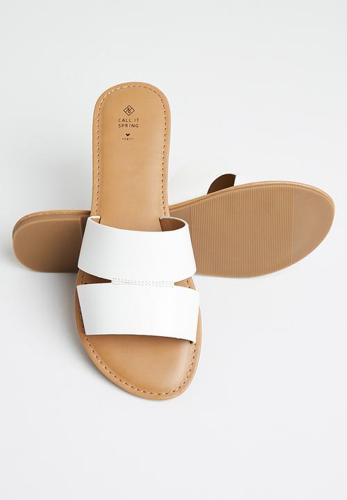 Call It Spring - Zoeyy slide - white
