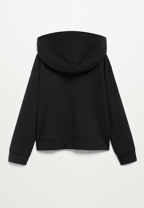 MANGO - Sweatshirt dana - black