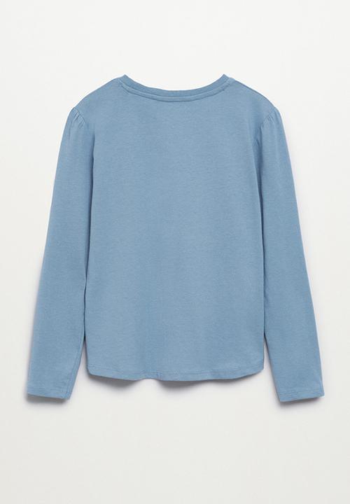 MANGO - T-shirt basica1 - blue