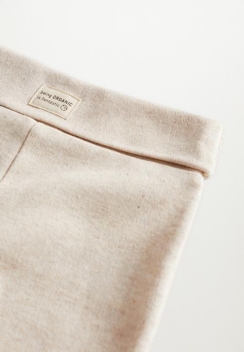 MANGO - Trousers polaina - sand 
