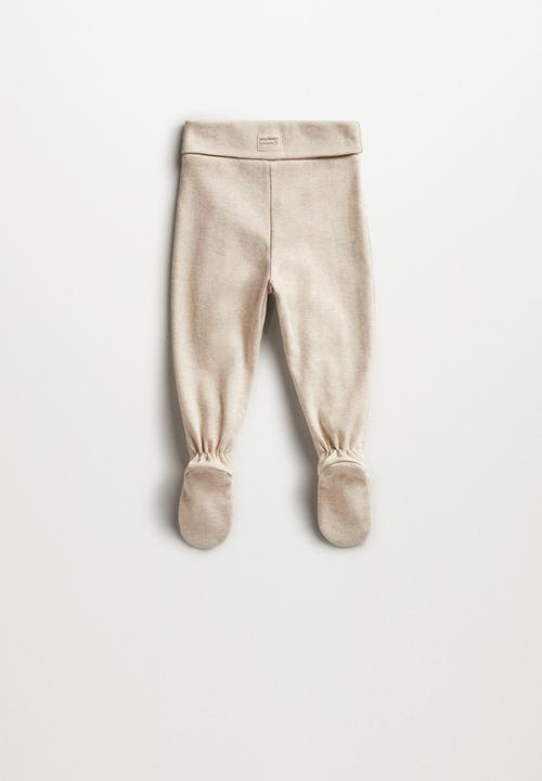 MANGO - Trousers polaina - sand 