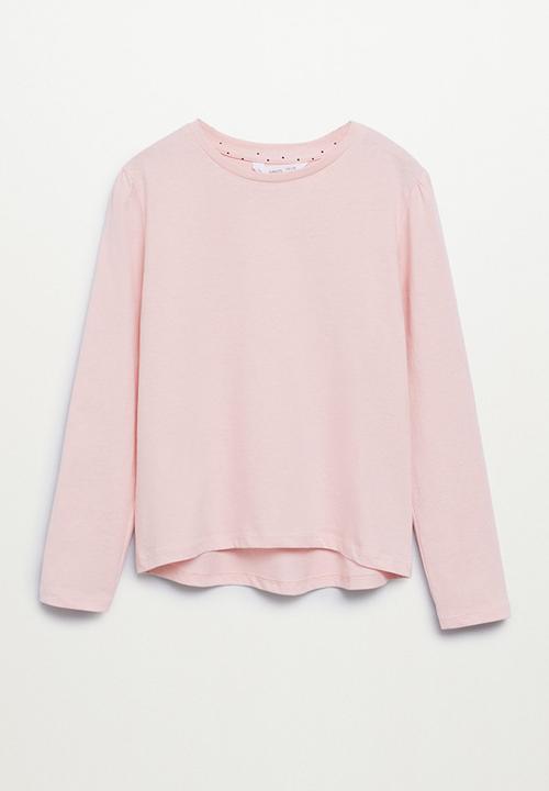 MANGO - T-shirt basica1 - pink