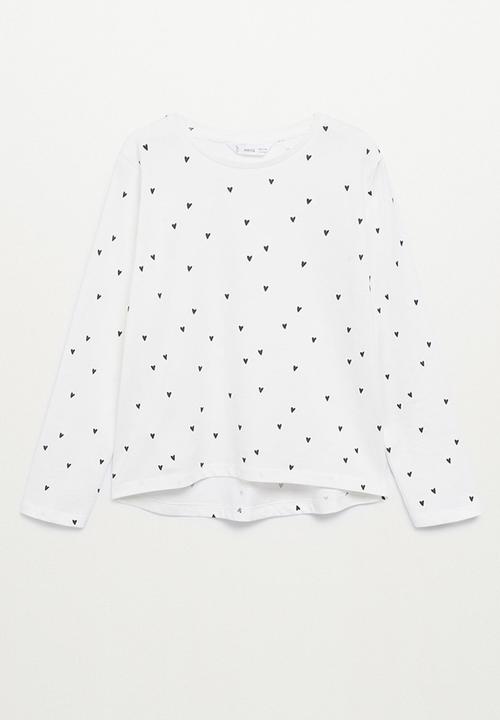 MANGO - T-shirt basicap - white