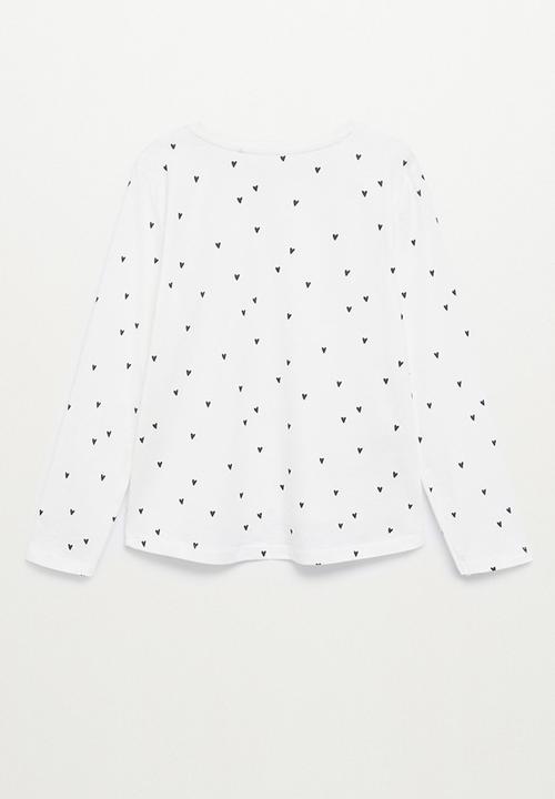 MANGO - T-shirt basicap - white
