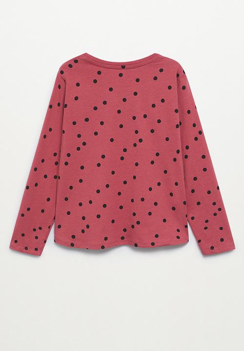 MANGO - T-shirt basicap - pink