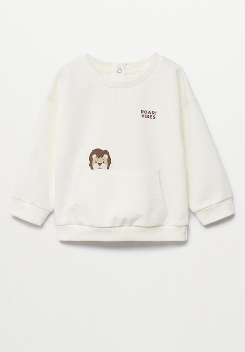 MANGO - Sweatshirt peter - off white