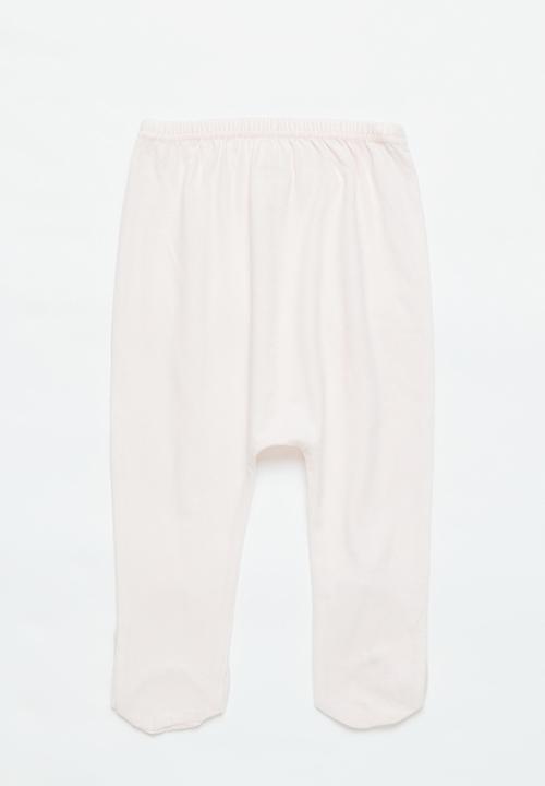 Pop Candy - 3 pack footed leggings - light pink / medium pink / aqua