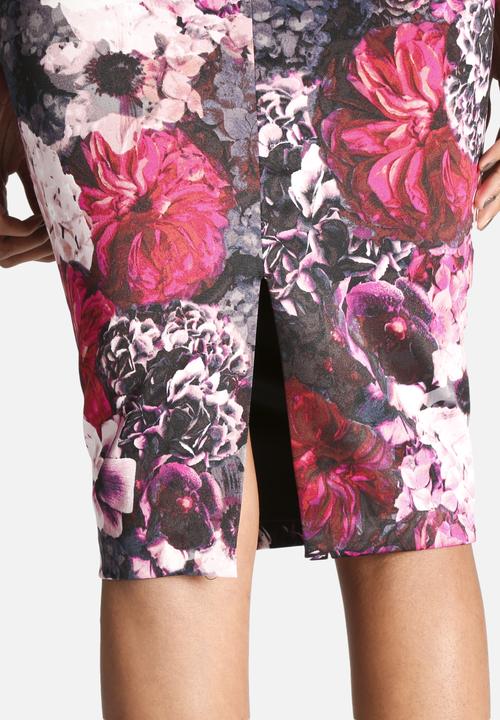 Bardot - Winter Floral Midi Skirt