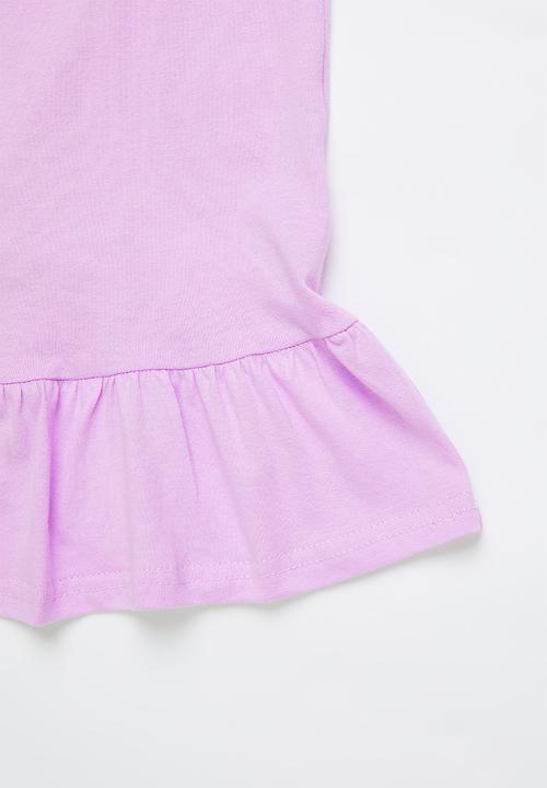 Pop Candy - 2 Pack drop waist dress - lilac & navy