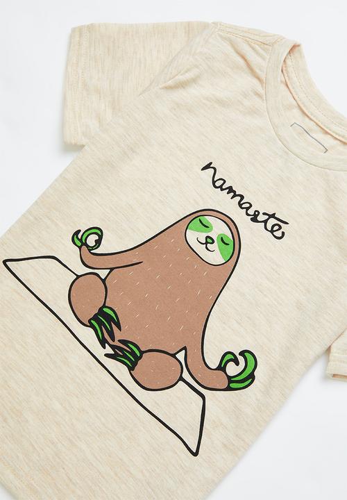 Pop Candy - Boys tee & shorts pj set - neutral