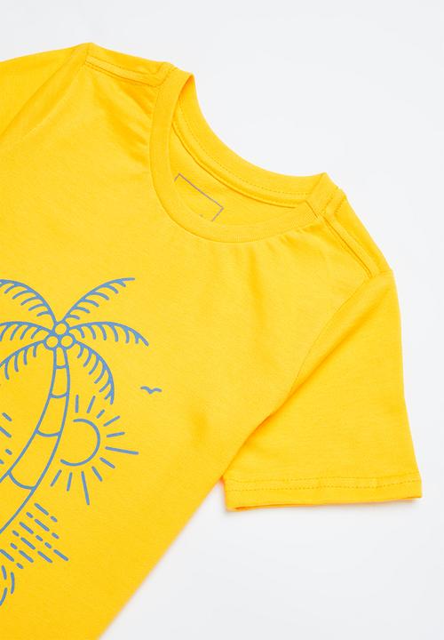 Pop Candy - Boys printed graphic T-shirt - yellow