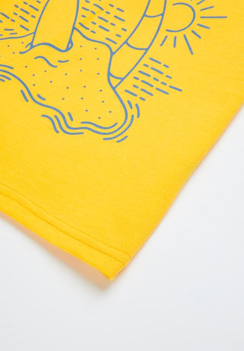 Pop Candy - Boys printed graphic T-shirt - yellow